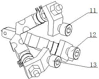 Umbrella-parallel-structure three-dimensional ultrasonic elliptic vibration cutting device and track generation method