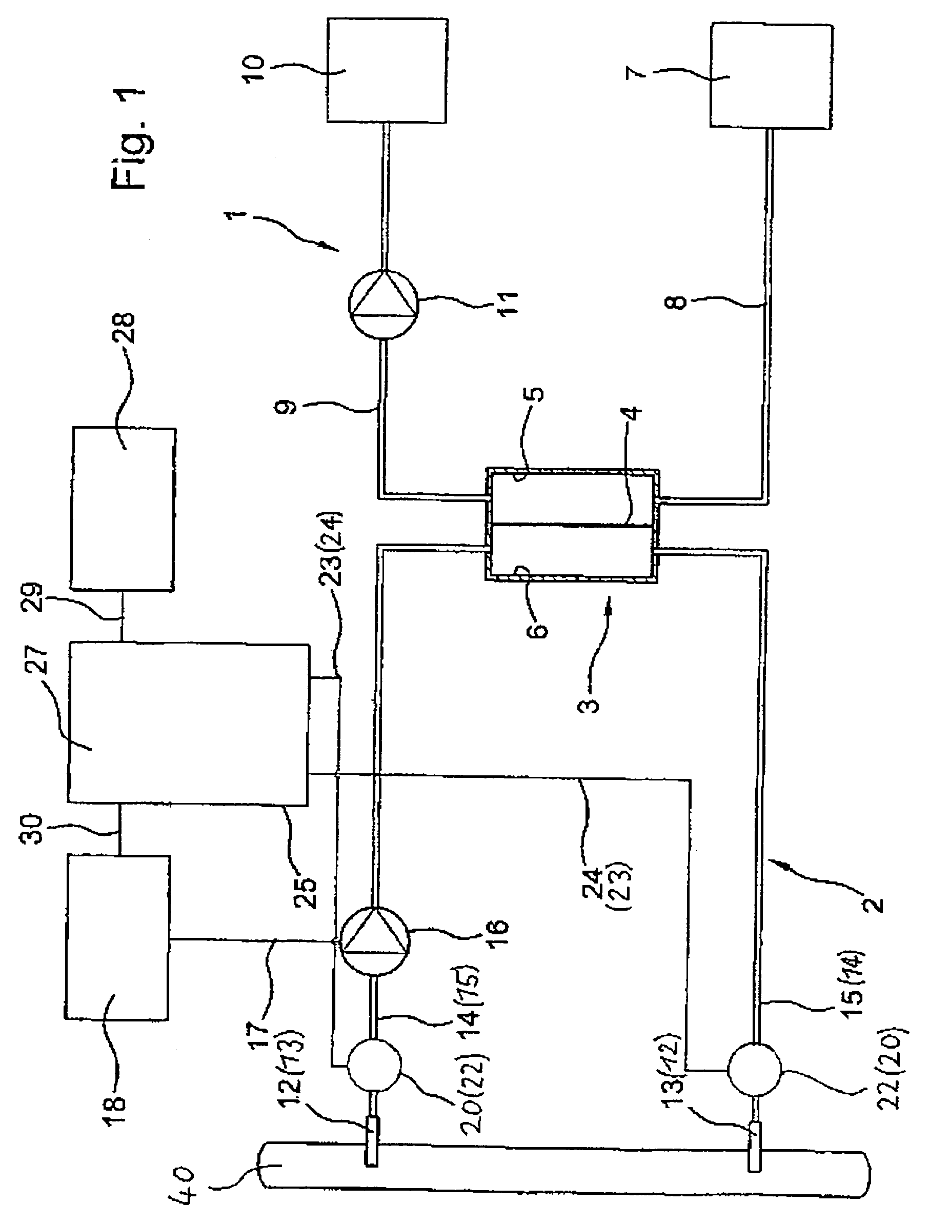 Method and device for determining the blood flow in a blood-conducting tube