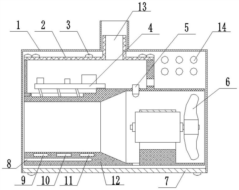 Charge induction method dust concentration detection device with strong anti-interference capability