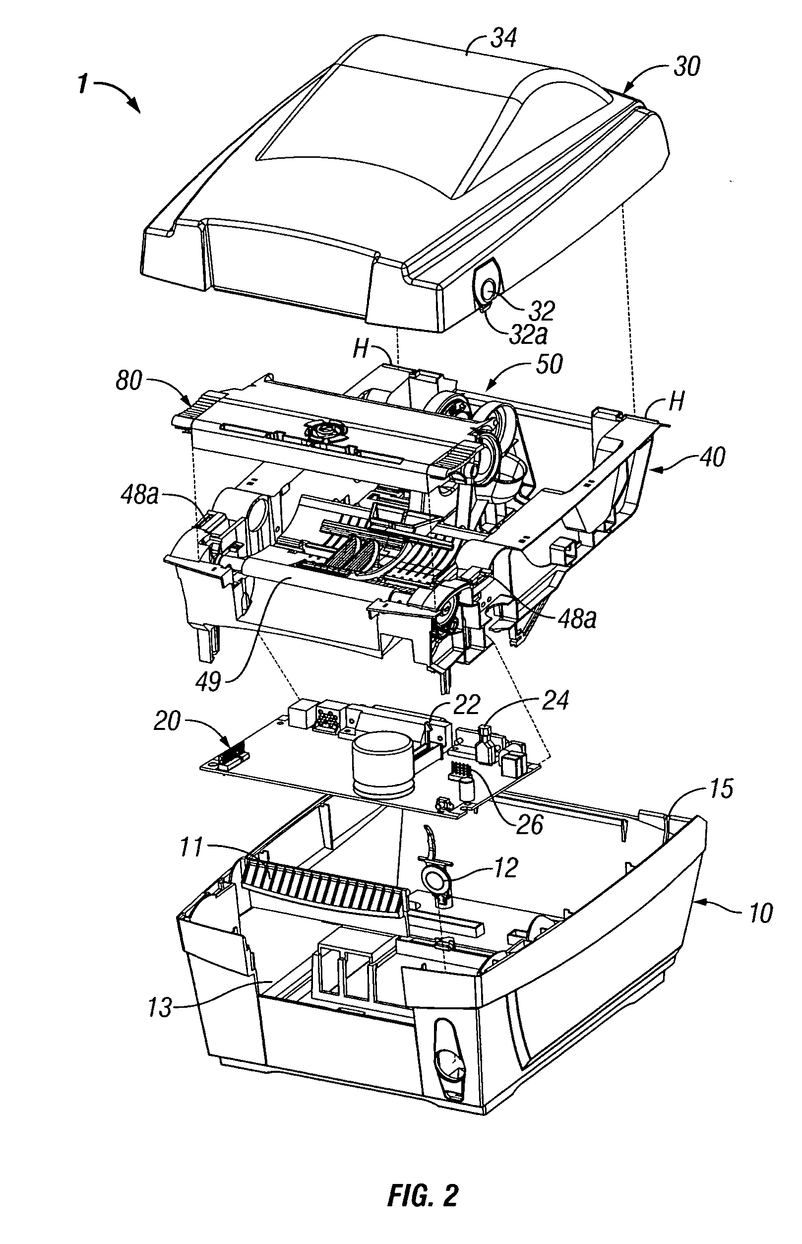 Direct thermal barcode printer