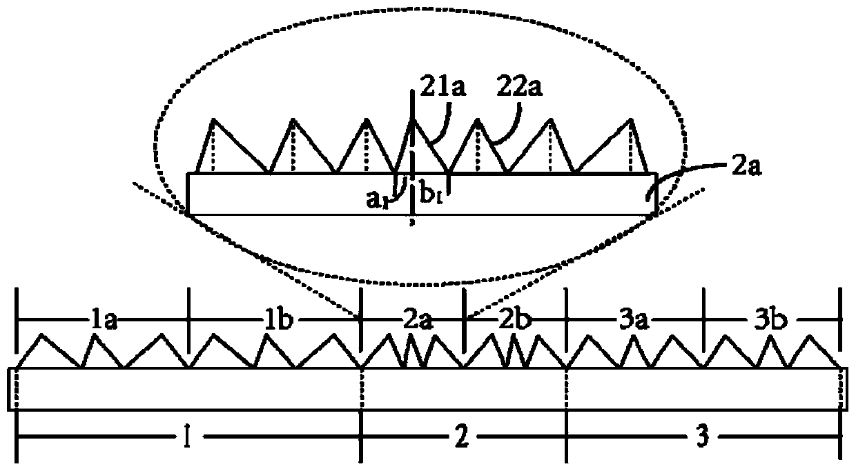 Multi-focus Fresnel lens array and multi-view display device with same