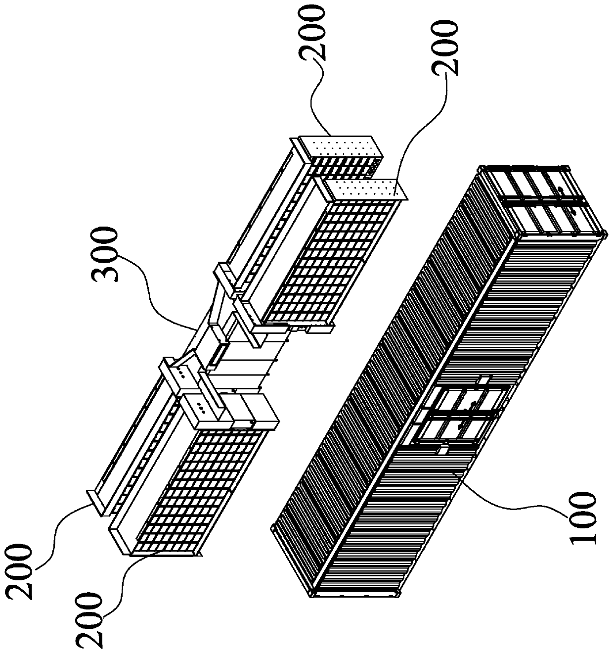 Battery PACK cooling assembly, energy storage container and cooling method