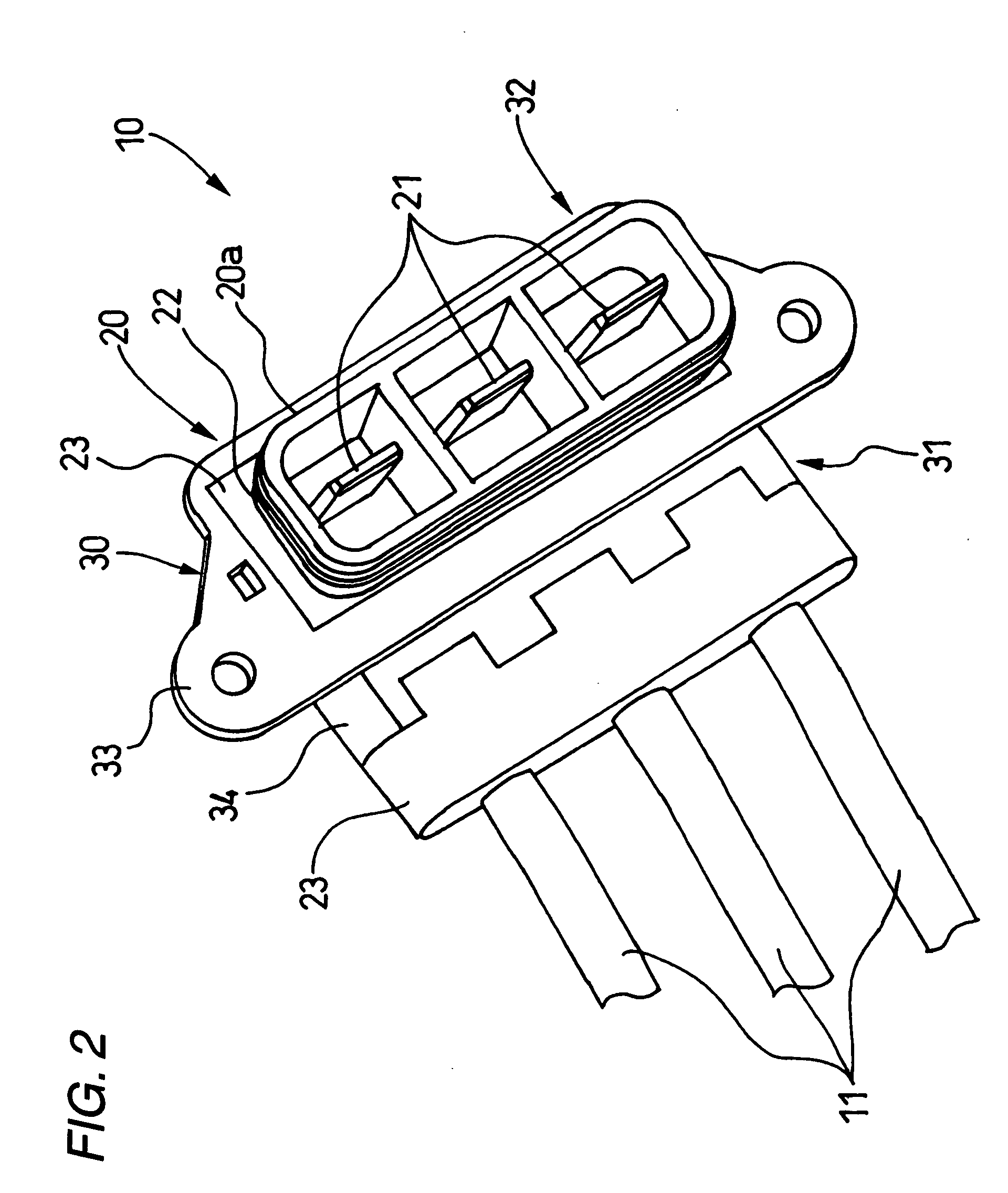 Electromagnetic interference shielded connector and method for assembling the same