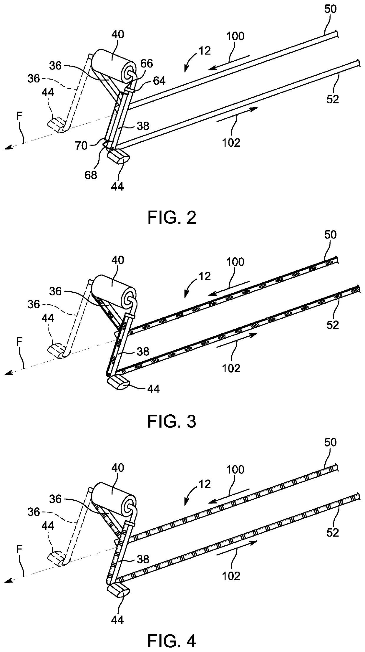 Linearly actuated vehicle providing increased force actuation