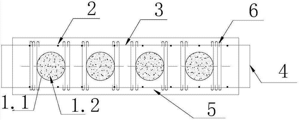 Concrete filled steel tube core column reinforced prefabricated assembly type shear wall unit