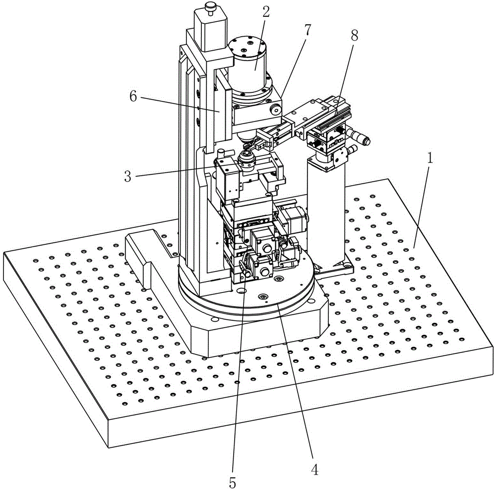 Automatic coupling device of three-in-one coaxial type photoelectronic device