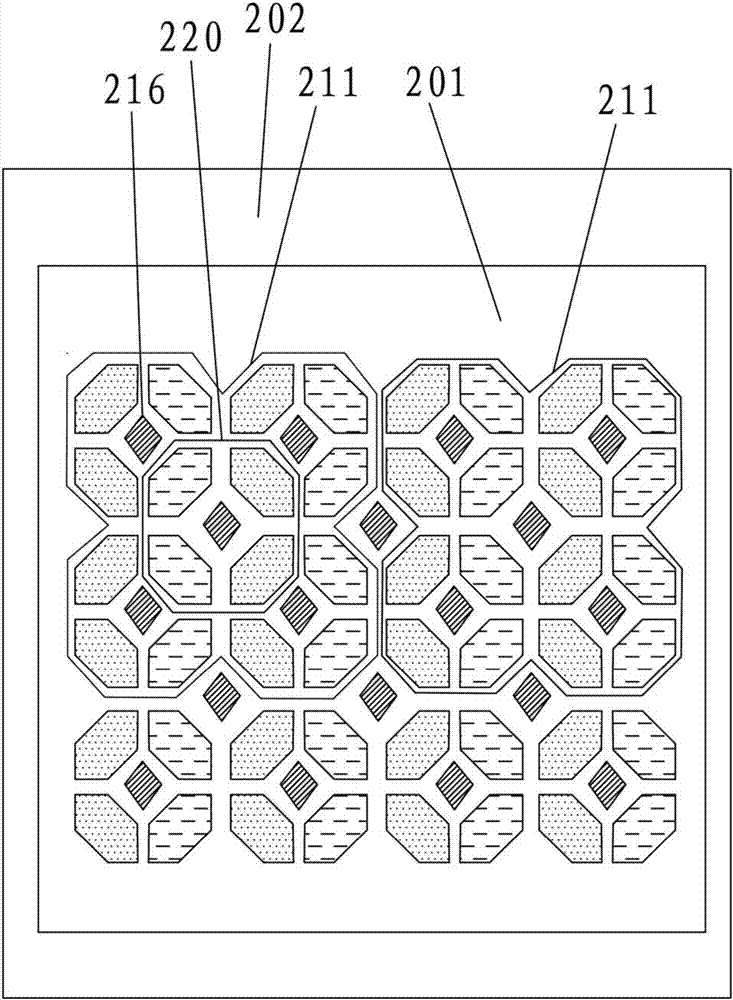 Display pixel configuration structure, display panel and preparation method of display panel