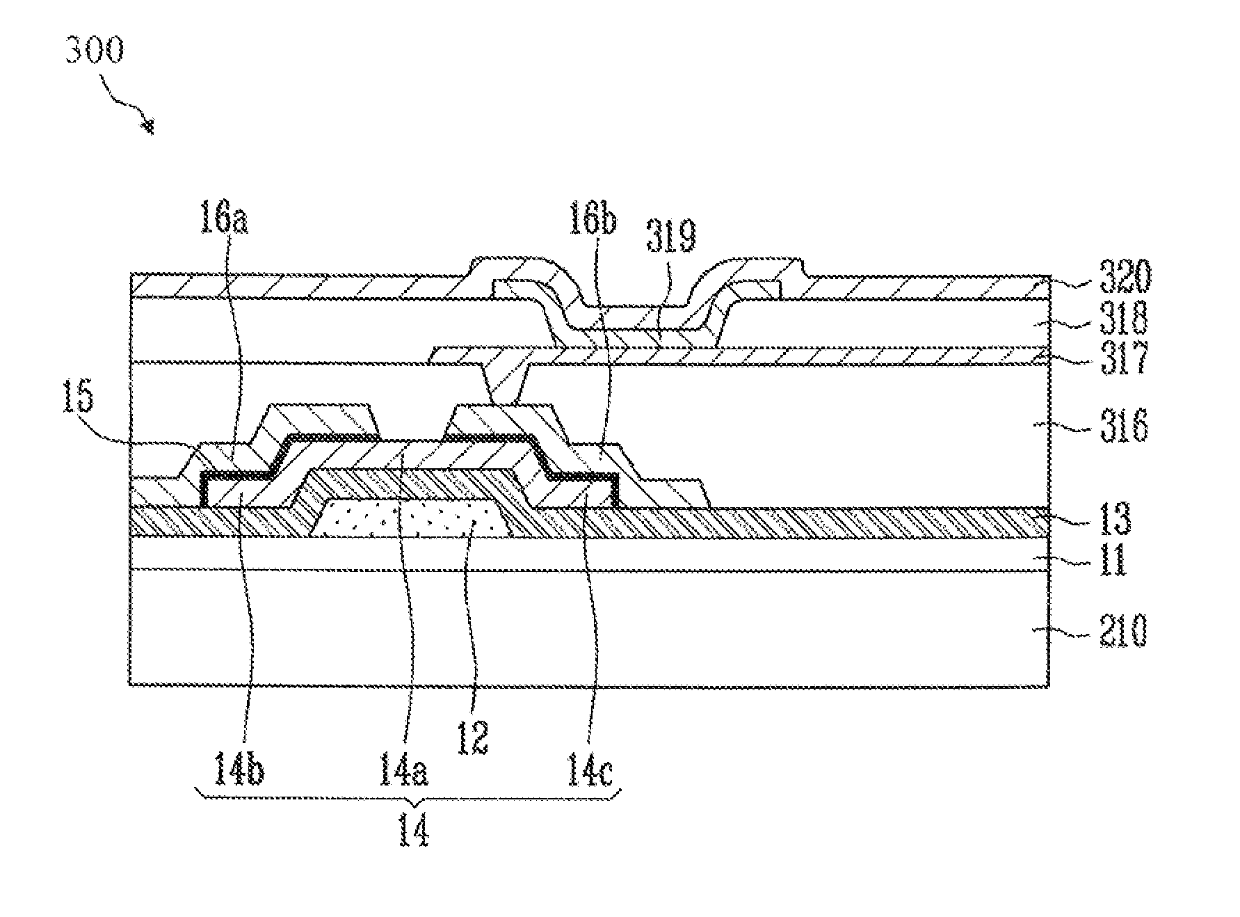 Thin film transistor and flat panel display device having the same