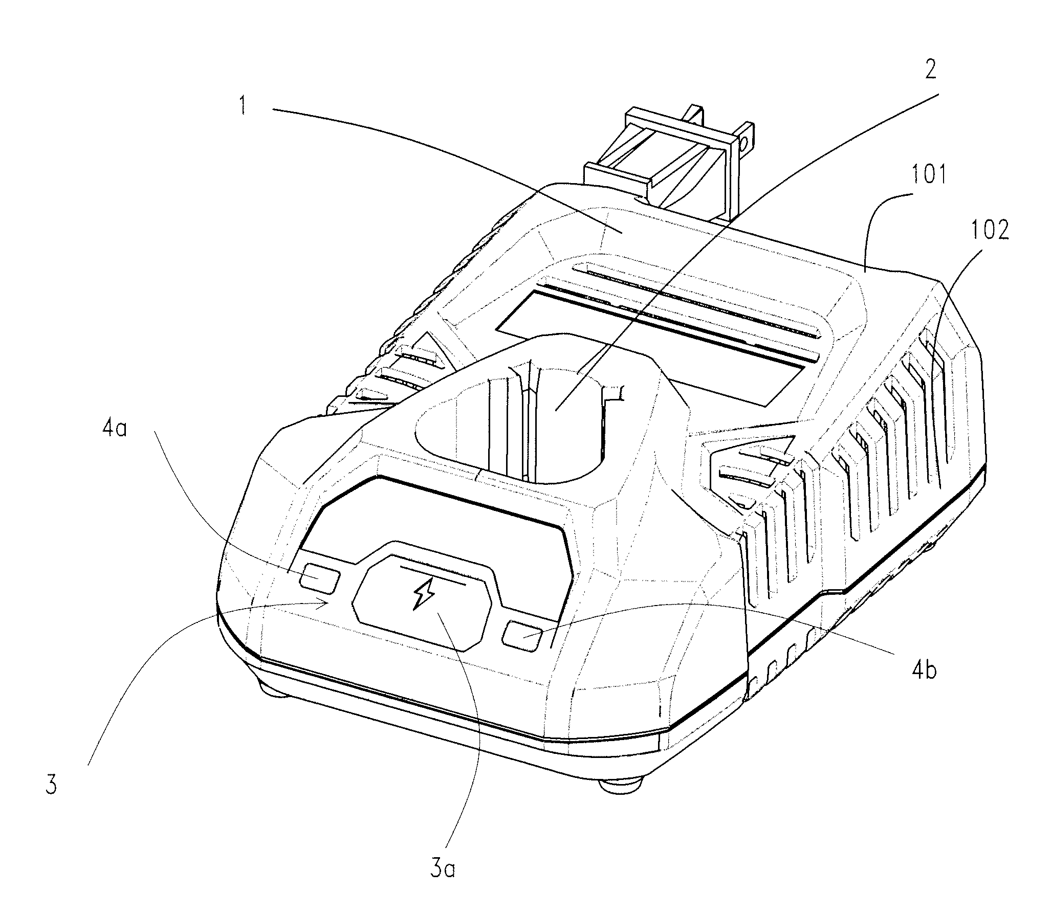 Battery charging system having multiple charging modes