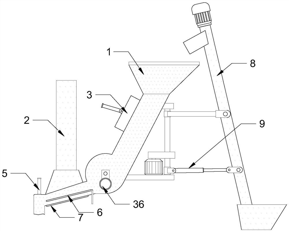 Urban garbage incineration power generation device and multidirectional feeding tank