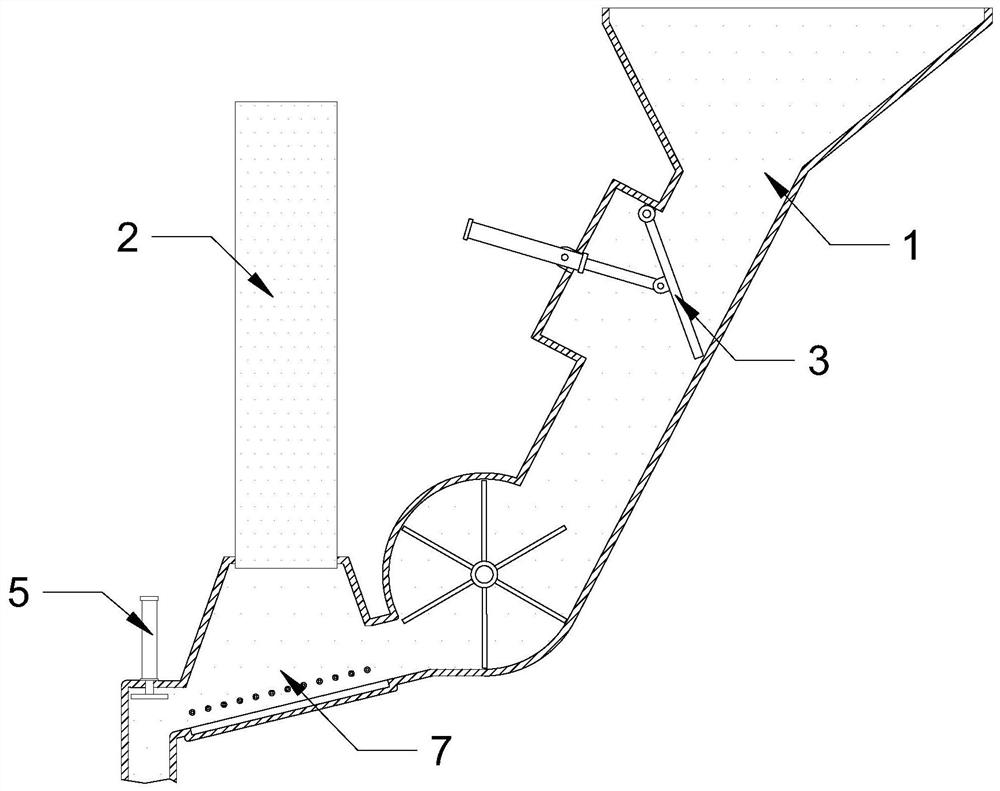 Urban garbage incineration power generation device and multidirectional feeding tank