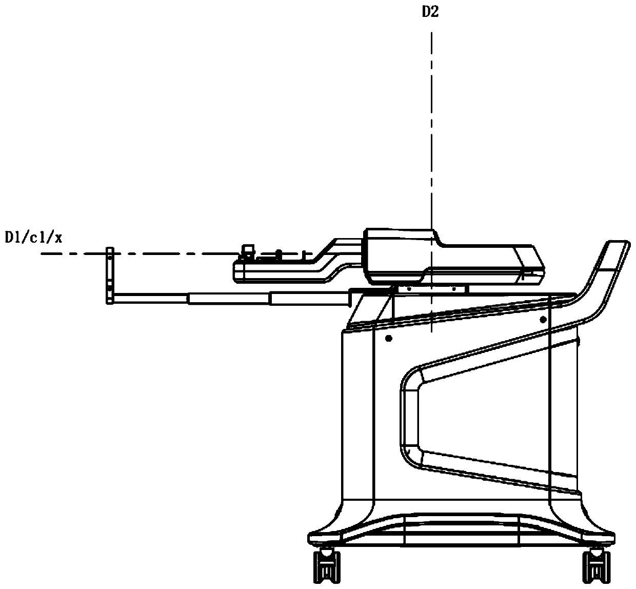 Mechanical arm system suitable for ureteral lithotripsy soft lens surgery