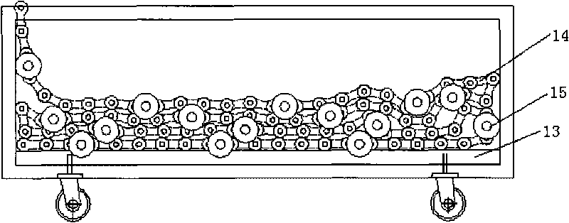 Escalator step chain, step overall installation method and tool