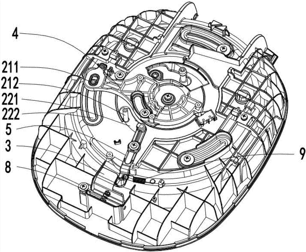 Electric pressure cooker with cover being conveniently opened