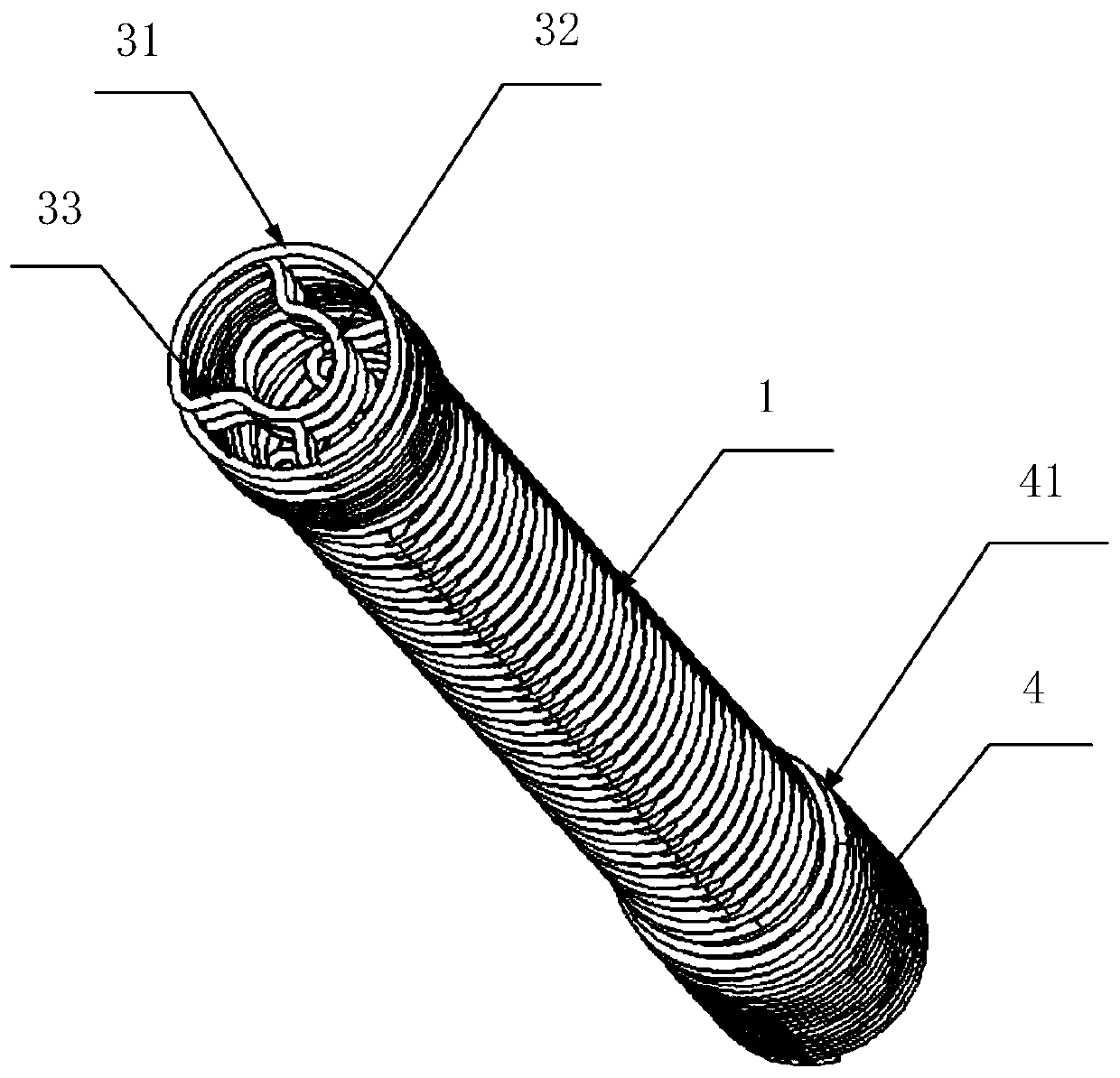 Snake bone device for endoscope and endoscope