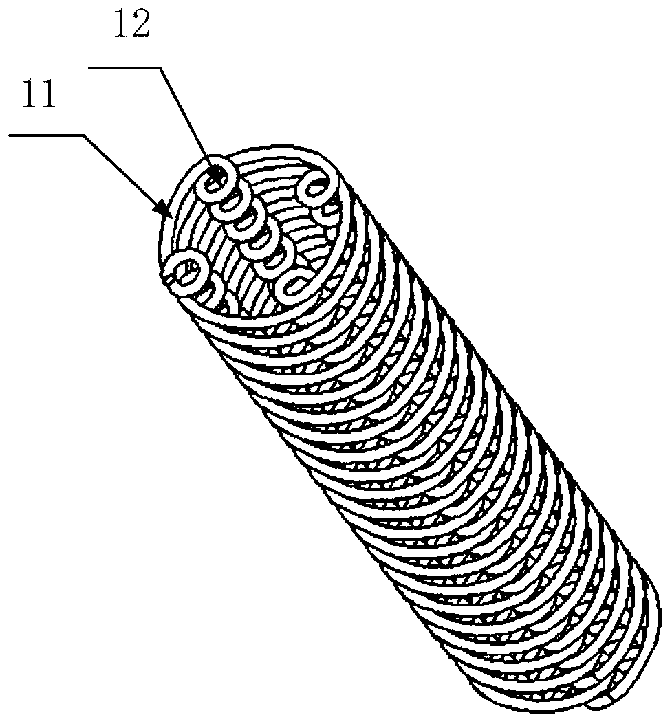 Snake bone device for endoscope and endoscope