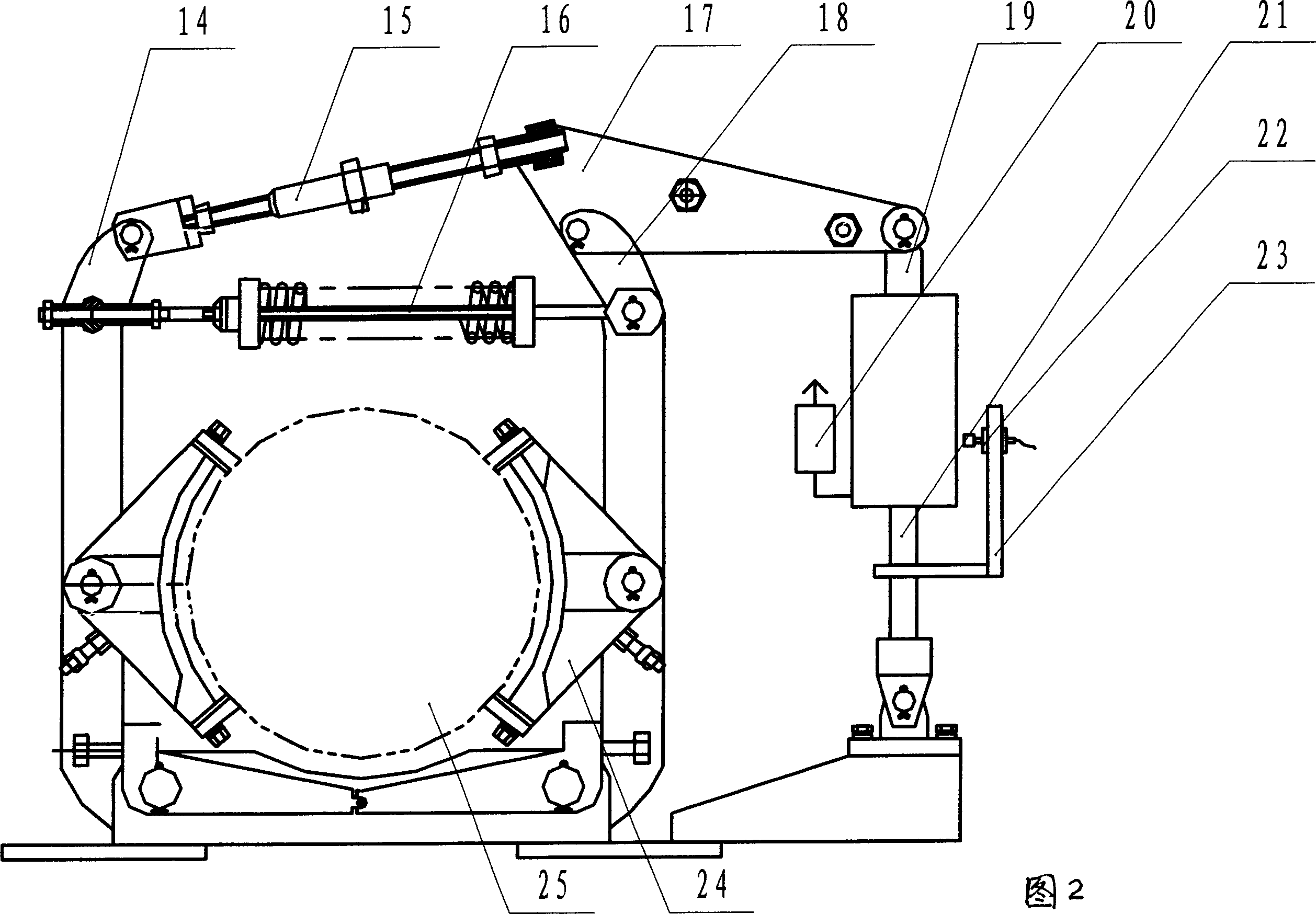 Wheel type explosion-proof hydraulic brake