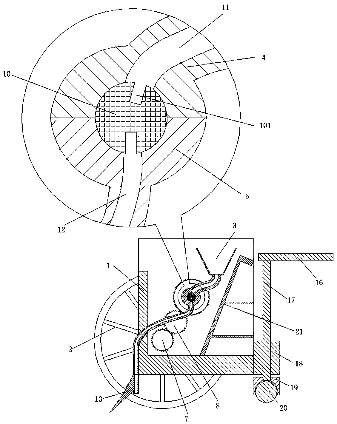 Soybean seeding machine