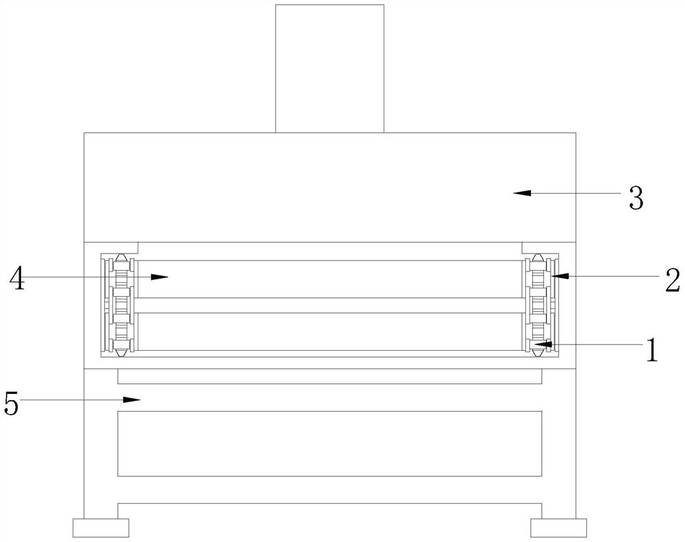 A light-duty chain plate assembly line discharge forming integrated equipment