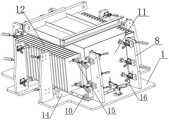 A positioning tool for welding transformer oil tank