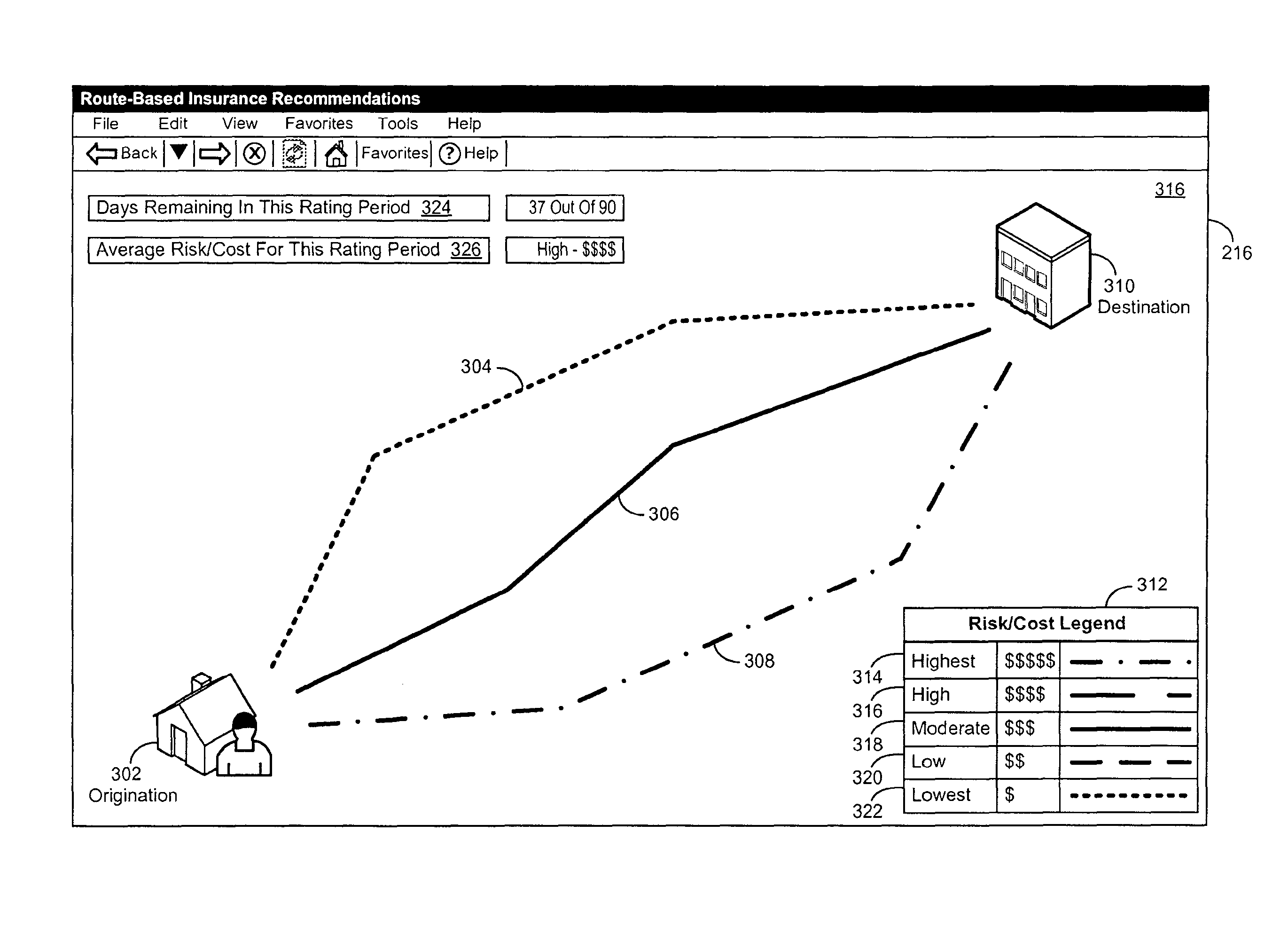 Systems and methods for real-time driving risk prediction and route recommendation