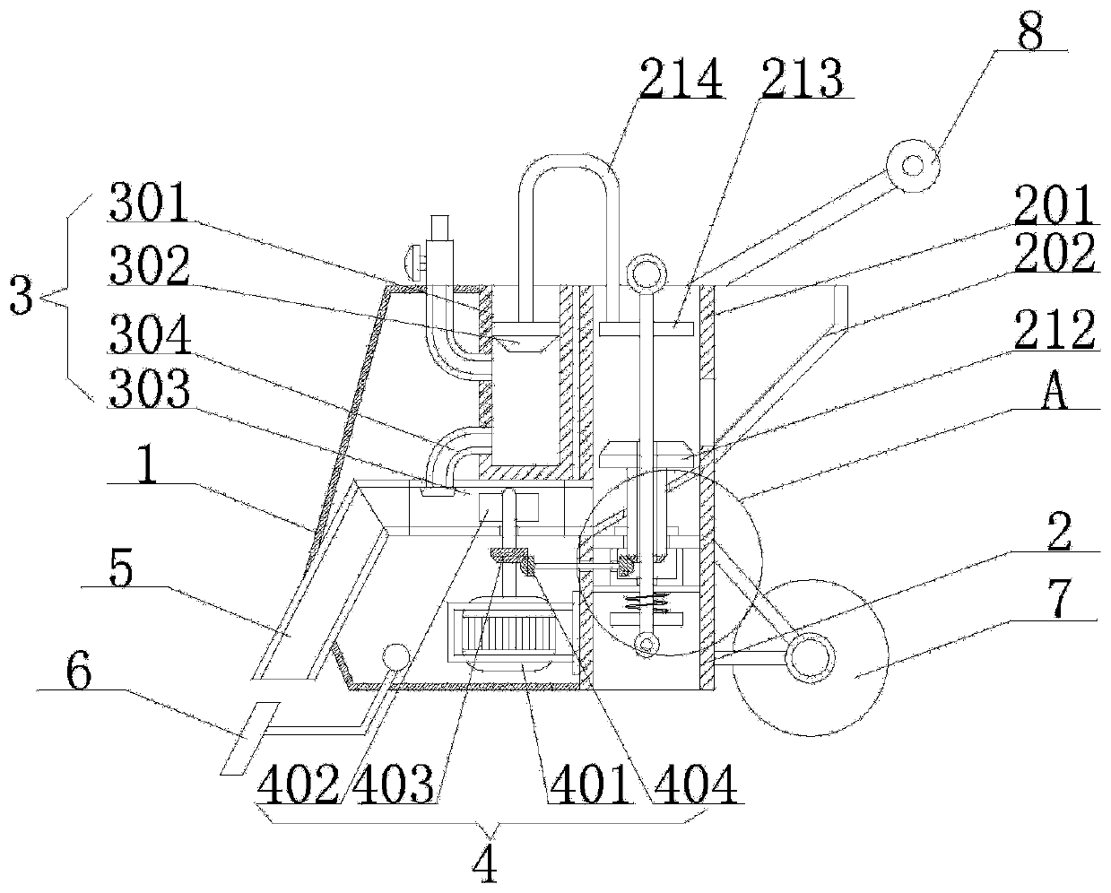 Soil remediation agent spraying device for soil remediation[v]