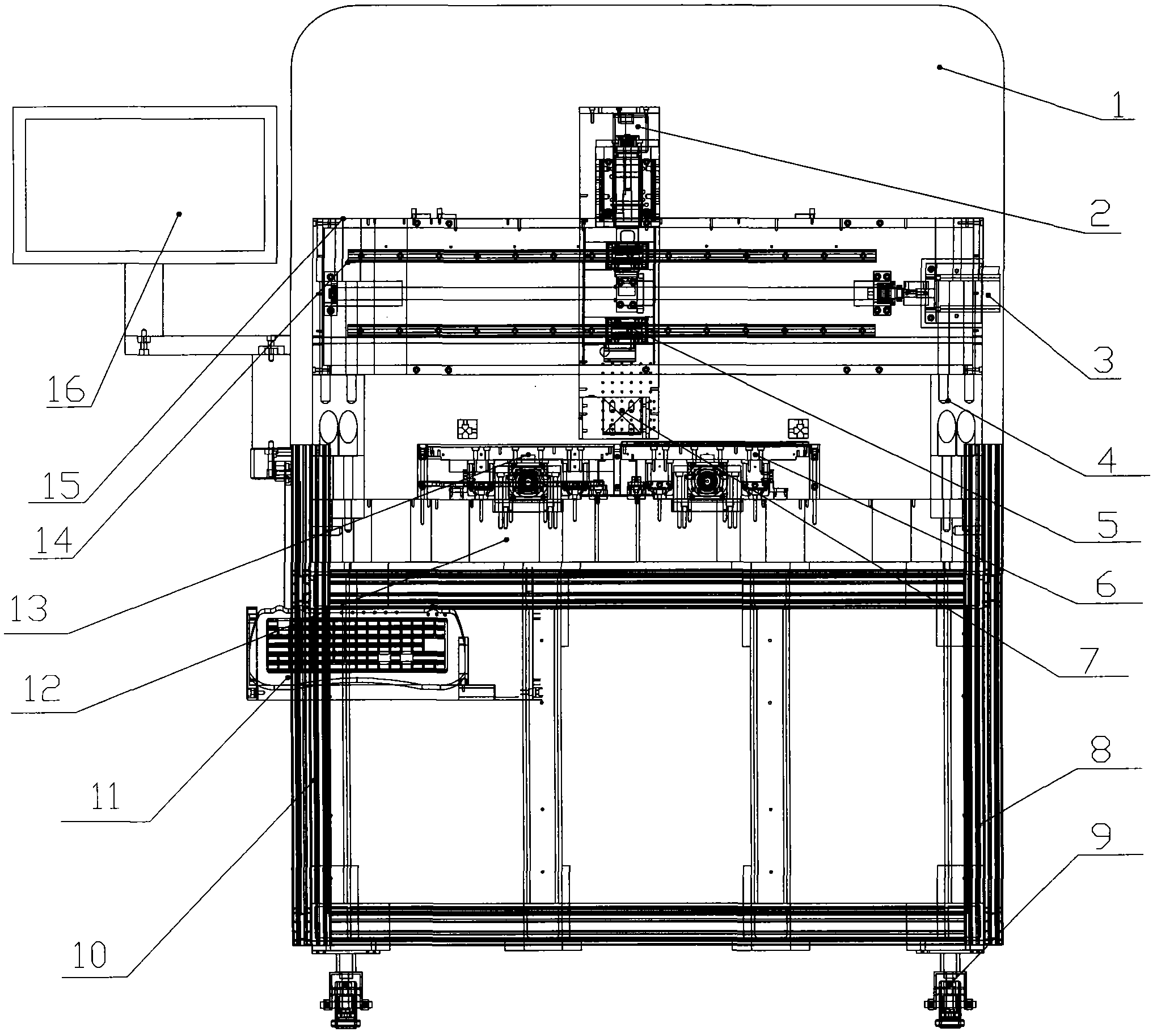 Dual-working-platform surface fault automatic detector for flexible printed circuit