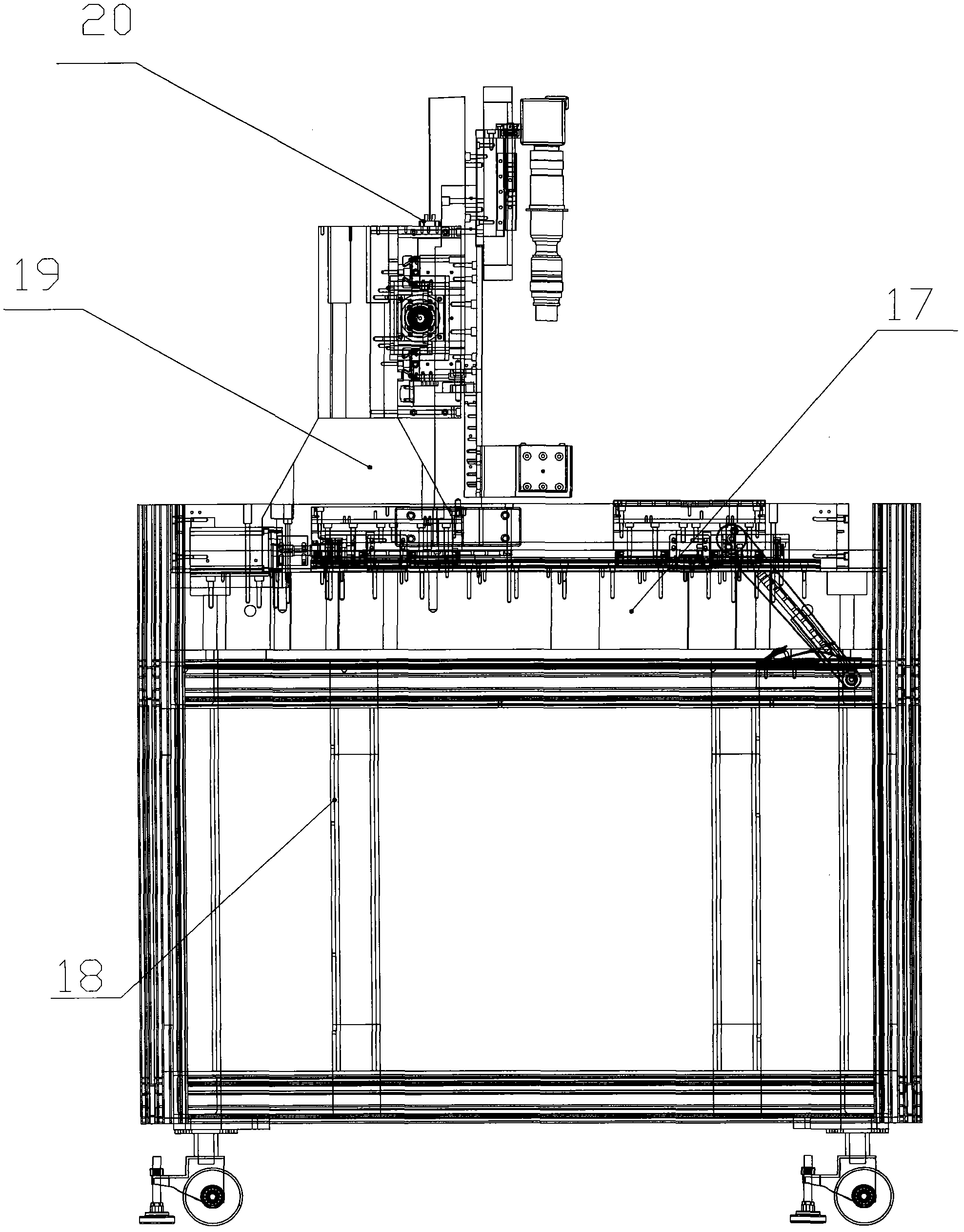 Dual-working-platform surface fault automatic detector for flexible printed circuit