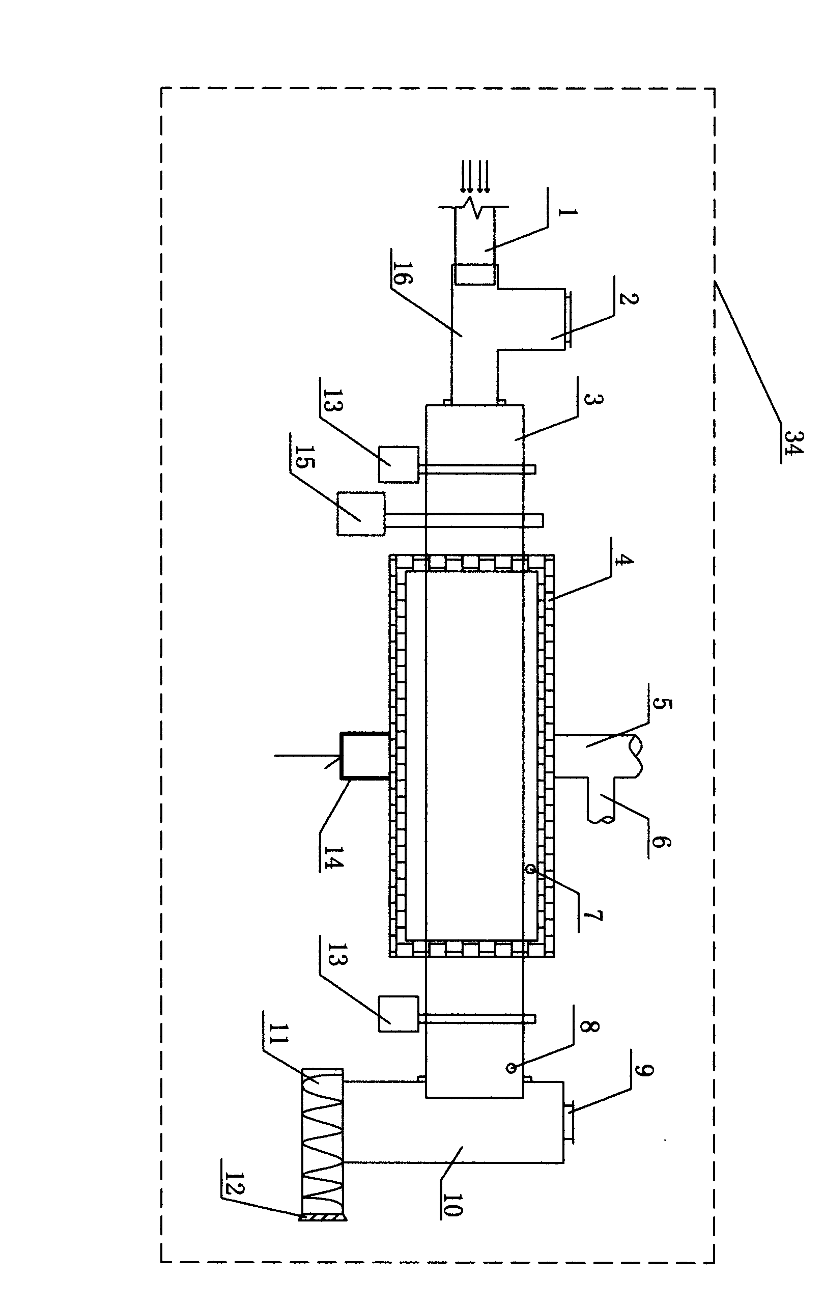 Biomass pyrolysis carbonization system equipment