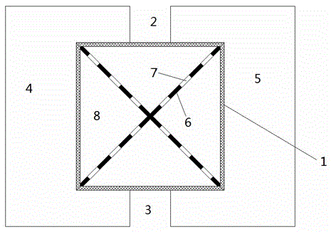 H-shaped heat exchange pipe