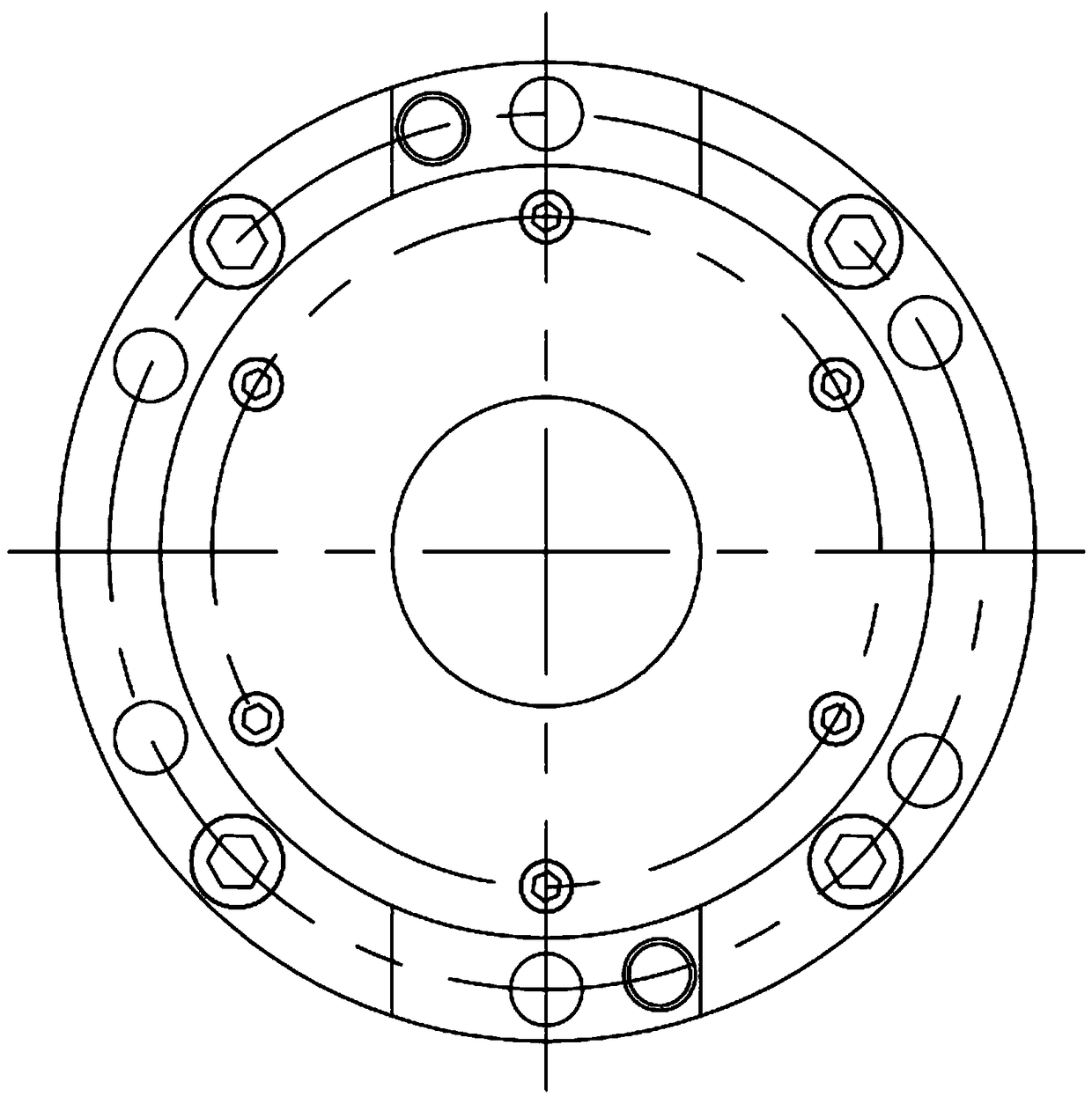 Anhydrous mechanical shaft sealing structure of bearing support for a side entry type stirrer