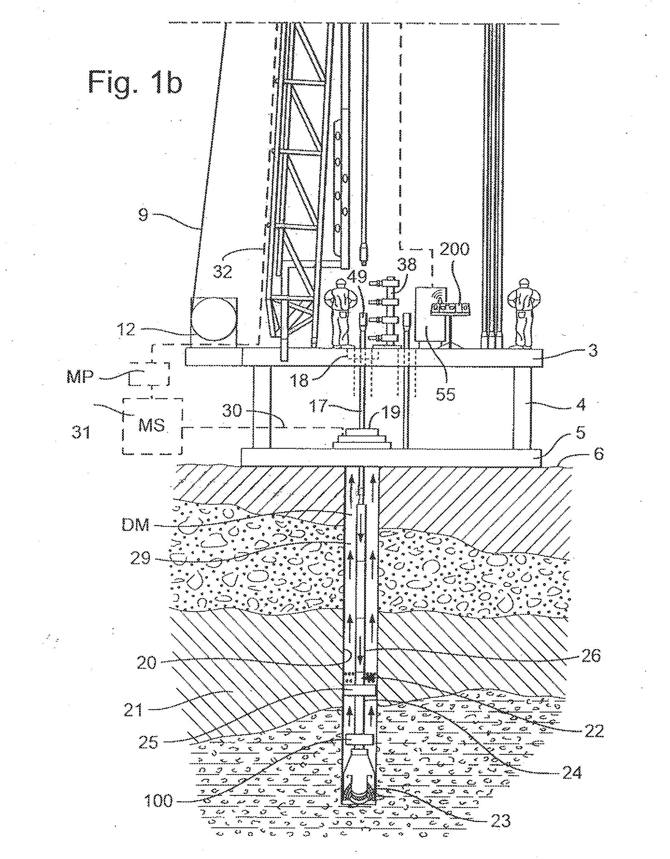 Component of bottom hole assembly having upwardly-directed fluid cleaning flow and methods of using same