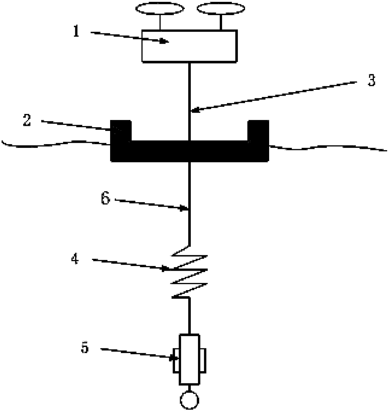 Underwater acoustic measuring device for large-depth broad lake surface