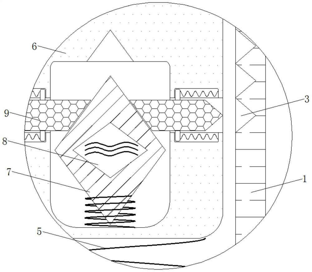 Angle-adjustable stepped hole spacing measurement device