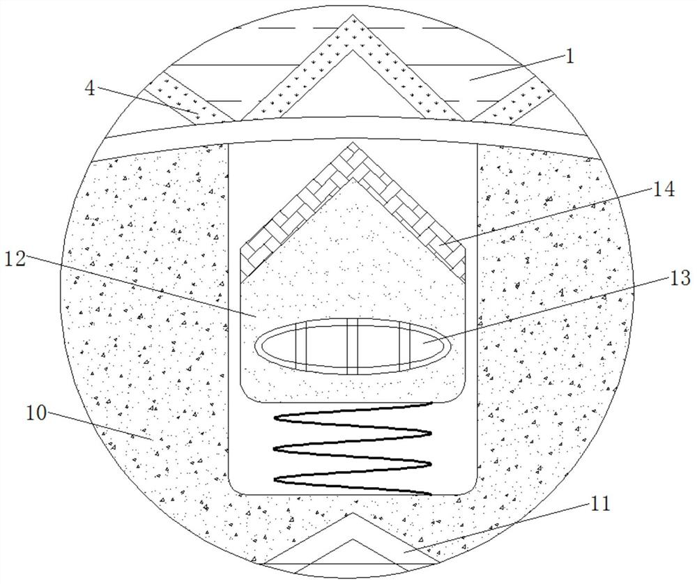 Angle-adjustable stepped hole spacing measurement device