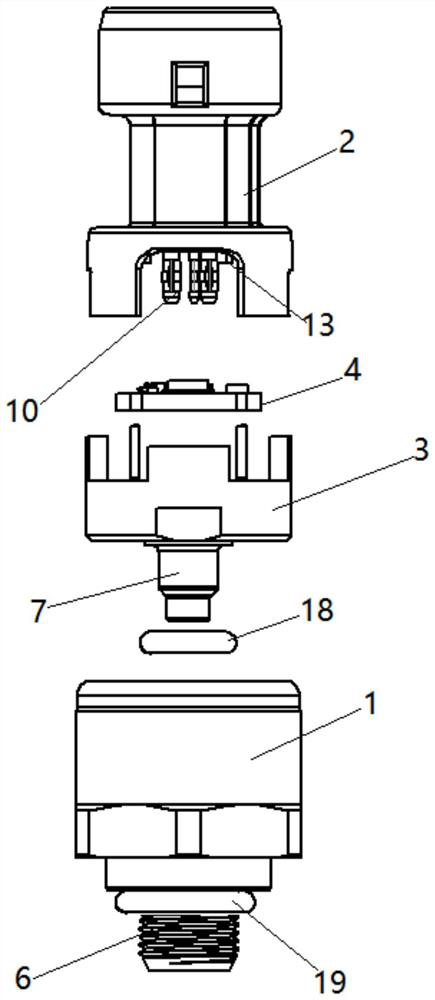 Pressure sensor based on ceramic resistor sensing technology