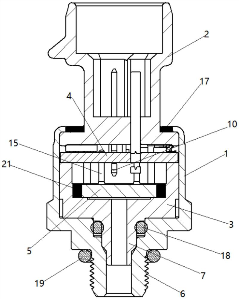 Pressure sensor based on ceramic resistor sensing technology