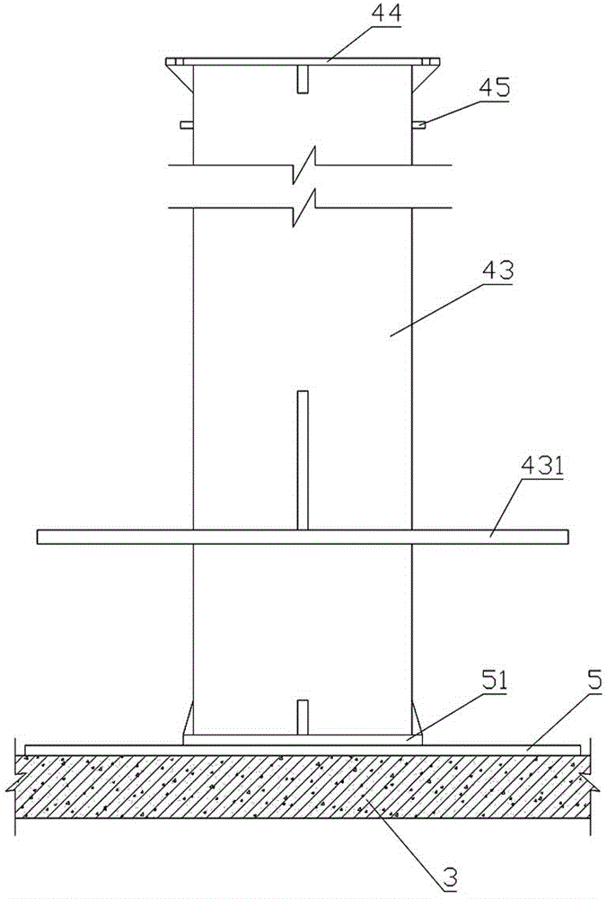 Auxiliary construction method for longspan cantilever entire laminated Vierendeel truss structure