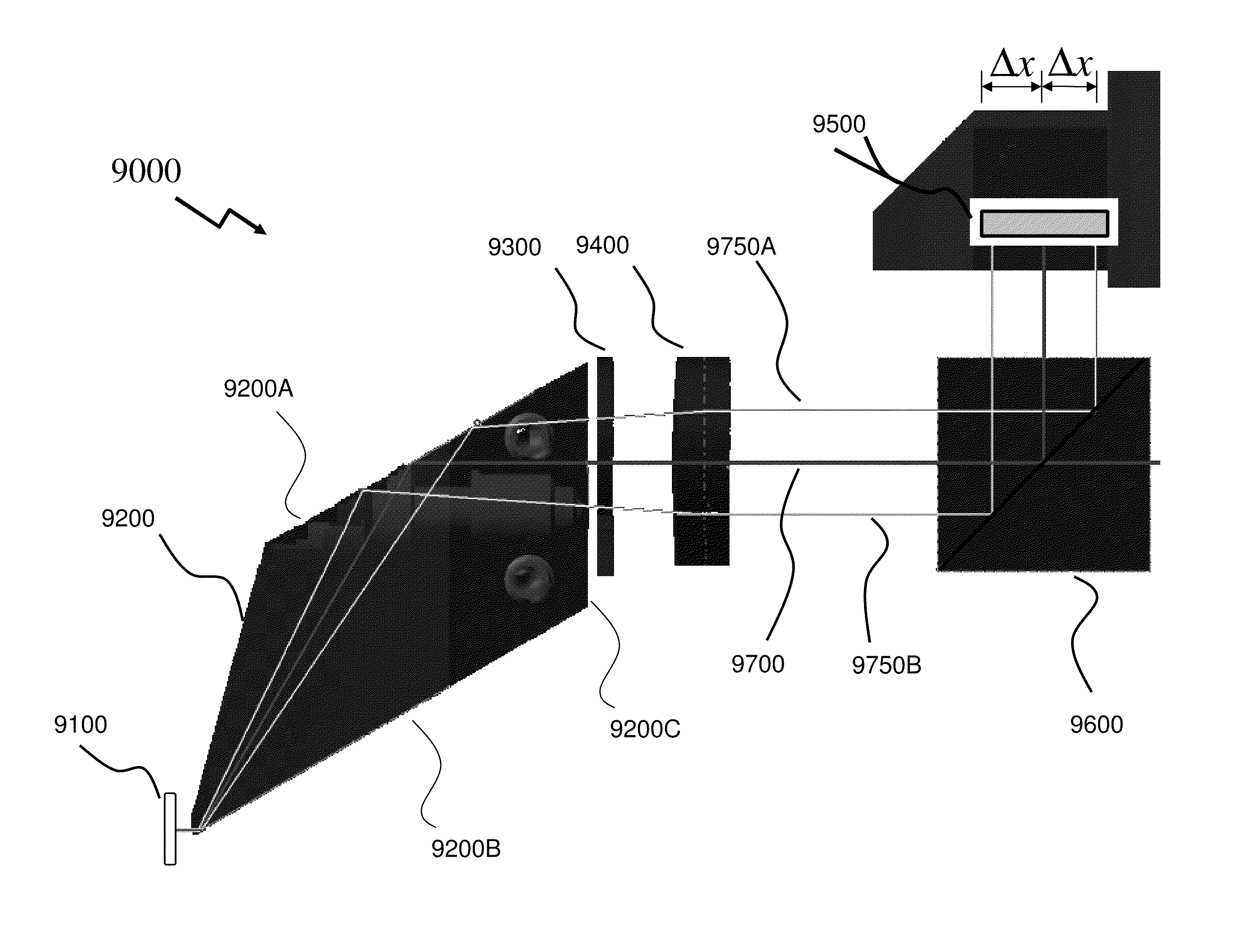 Method and apparatus for measuring cantilever deflection in constrained spaces