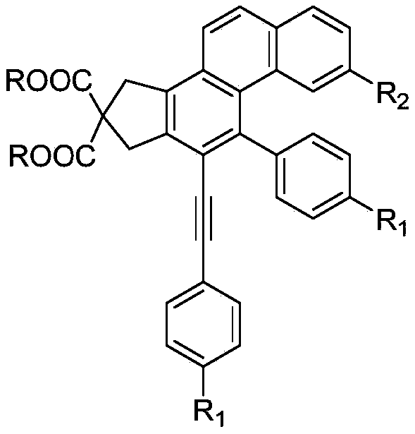 Polysubstitution phenanthrene derivative and preparation method thereof