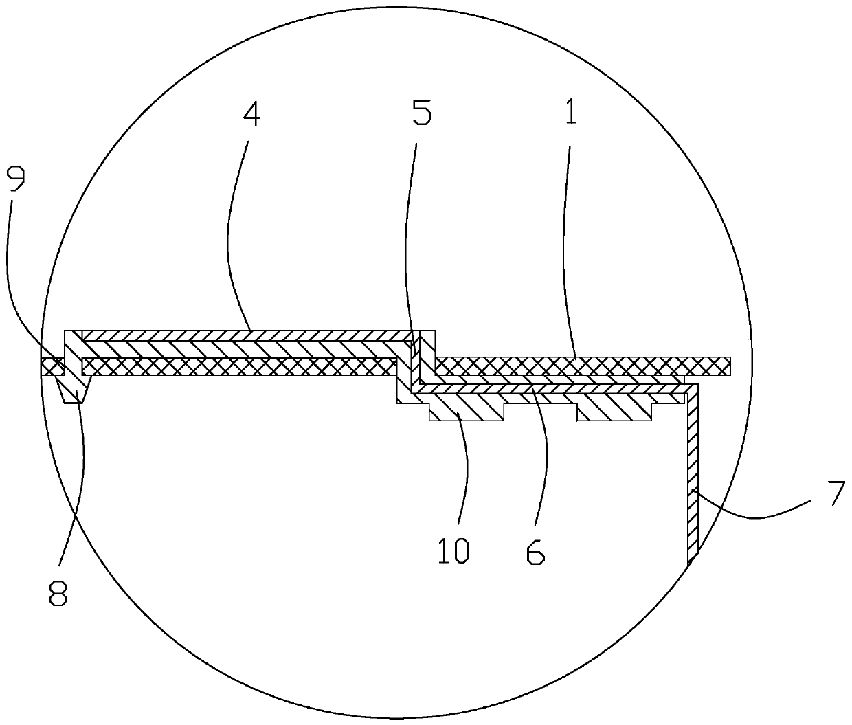 A high-efficiency high-rate lithium battery structure