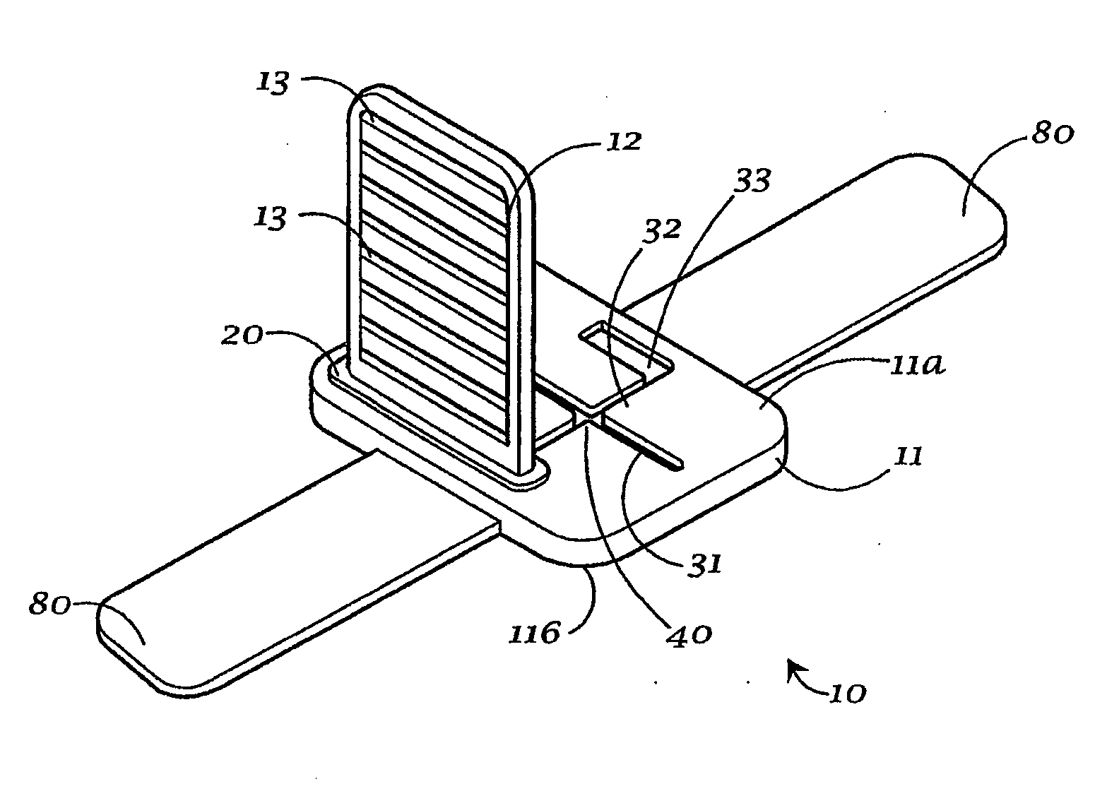 Adjustable dental x-ray image media holder