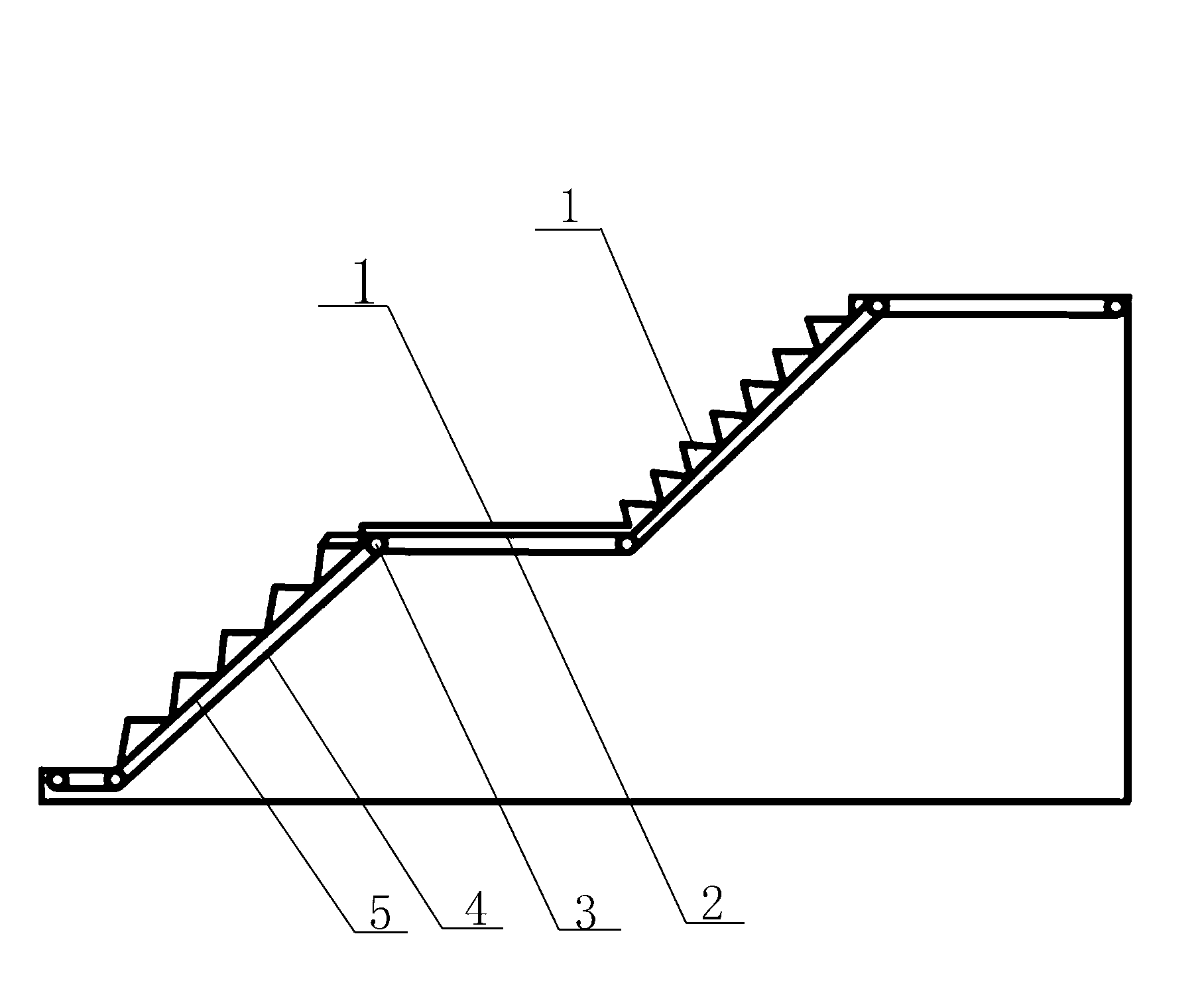 Step type safety automatic escalator