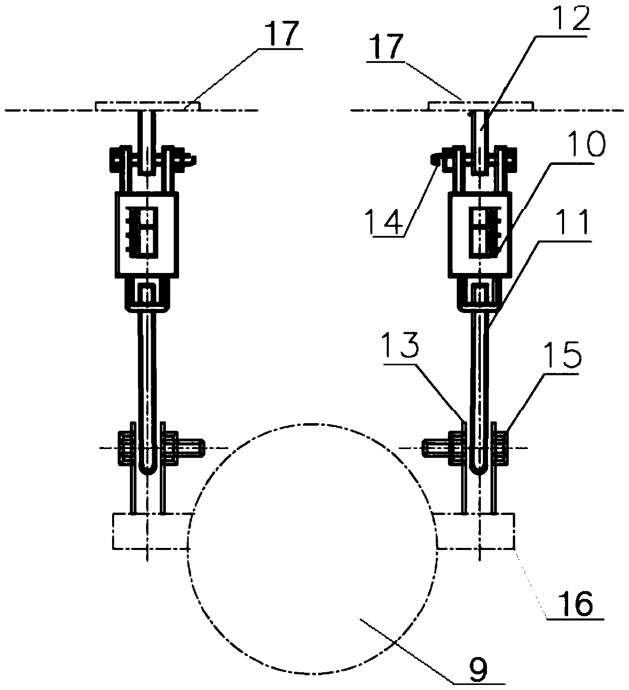 Stress relieving structure and design method for integrated design of multi-stage compressor unit