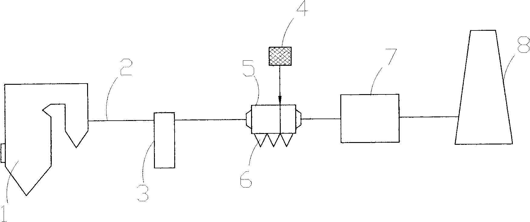 Agent for absorbing fire coal flue gas mercury pollutant and preparation and use thereof