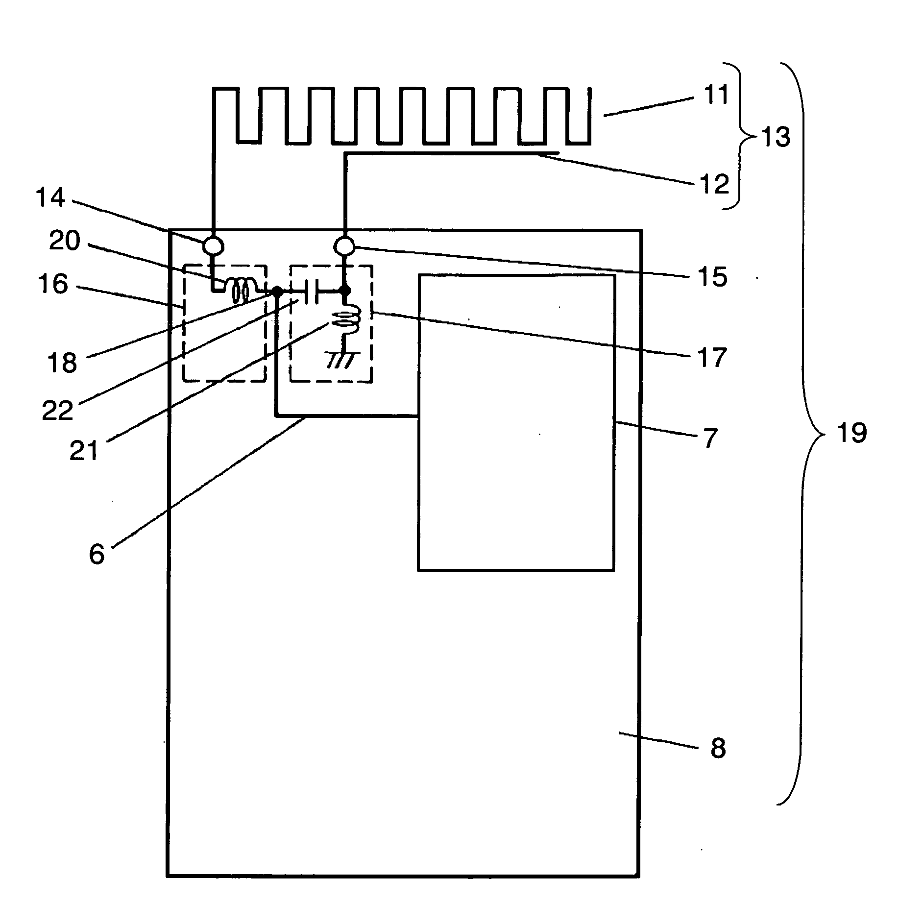 Wireless device having antenna