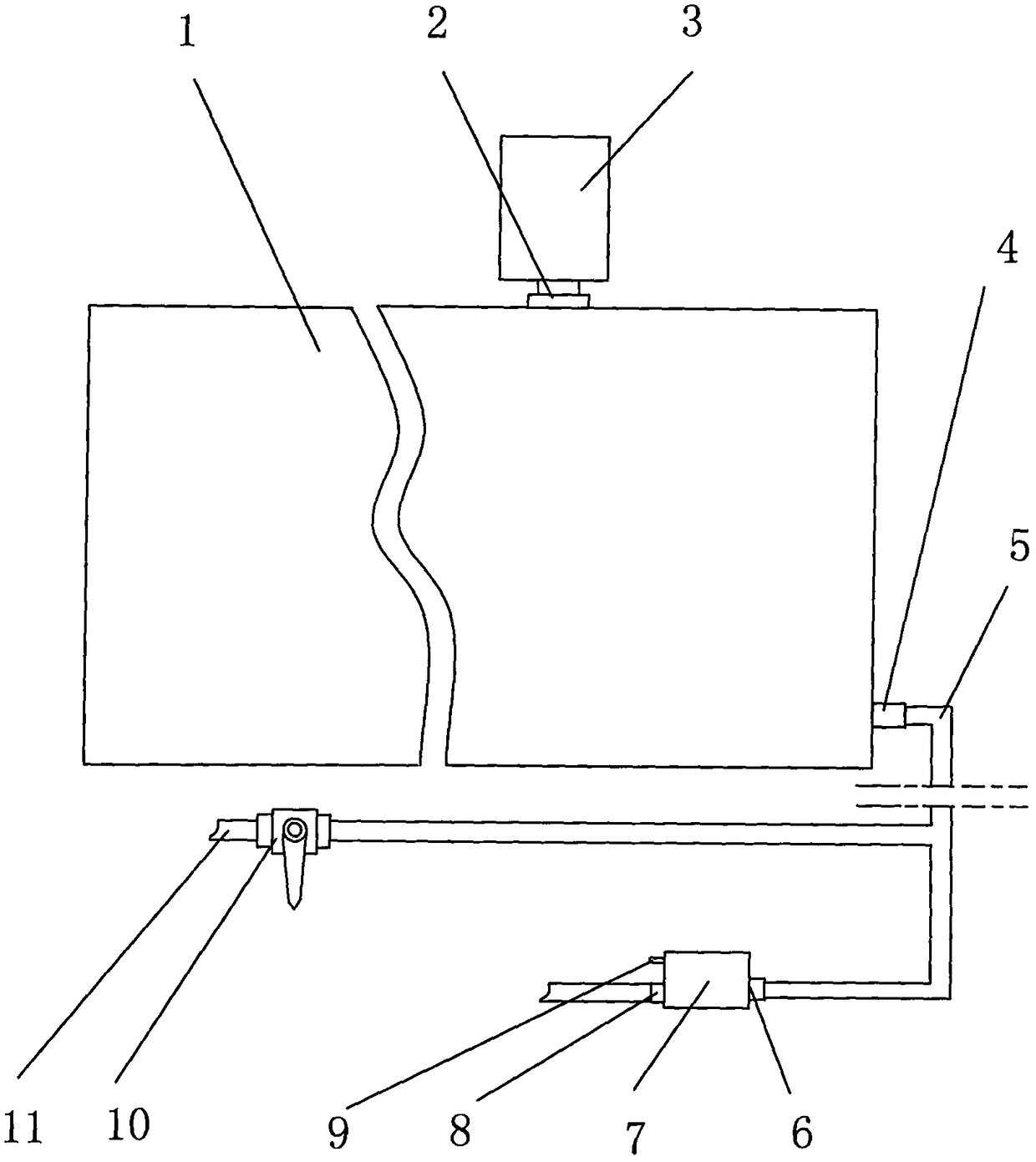 A device for controlling water inlet of a pressure water valve with a rheostat box