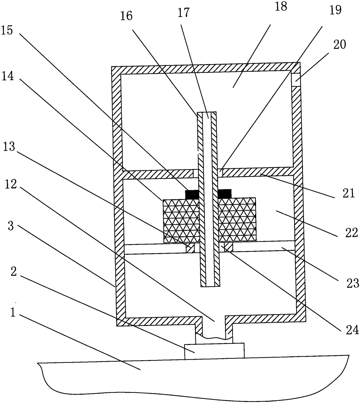 A device for controlling water inlet of a pressure water valve with a rheostat box