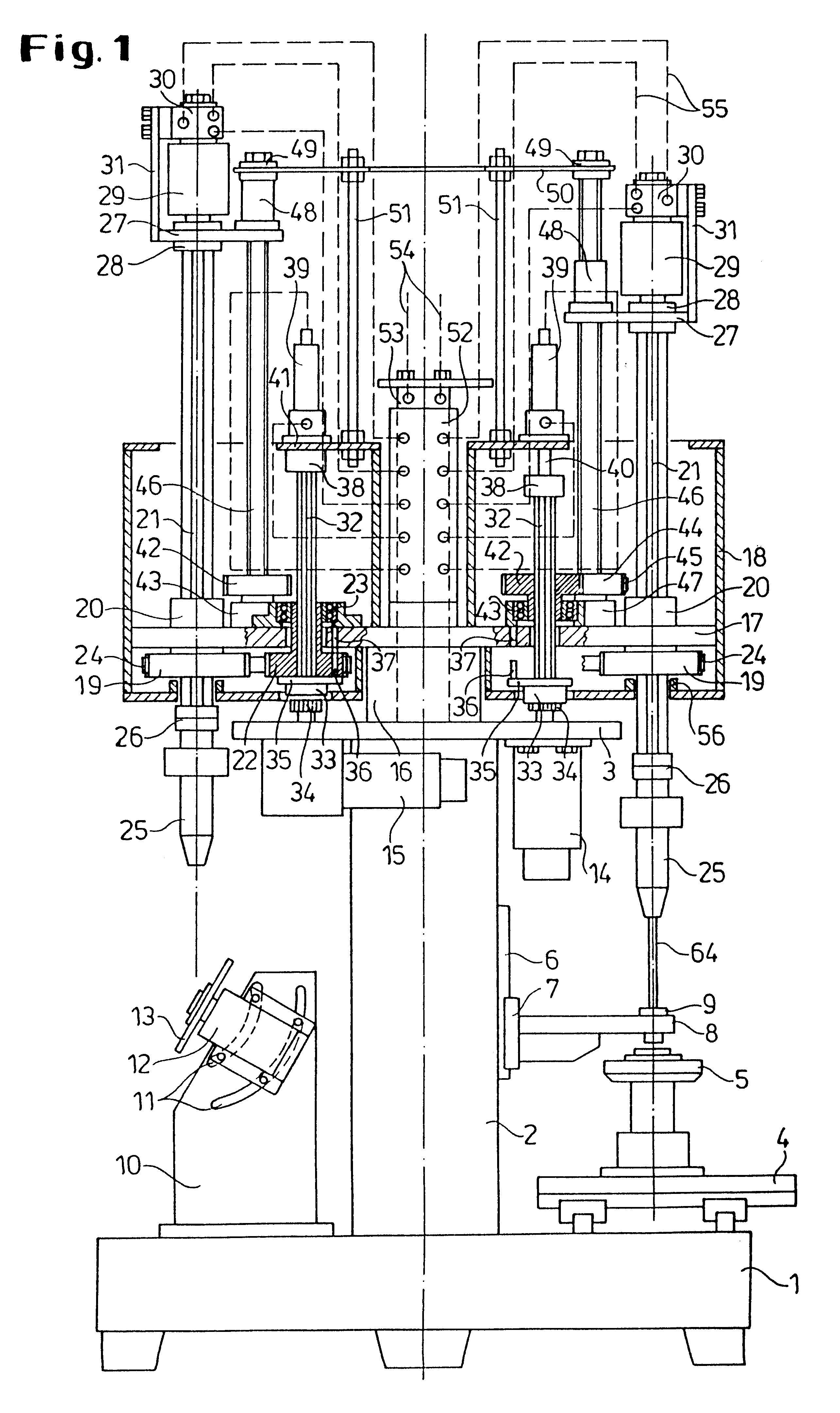 Multiple station tooling machine for manufacturing drill bits and other spirally grooved workpieces