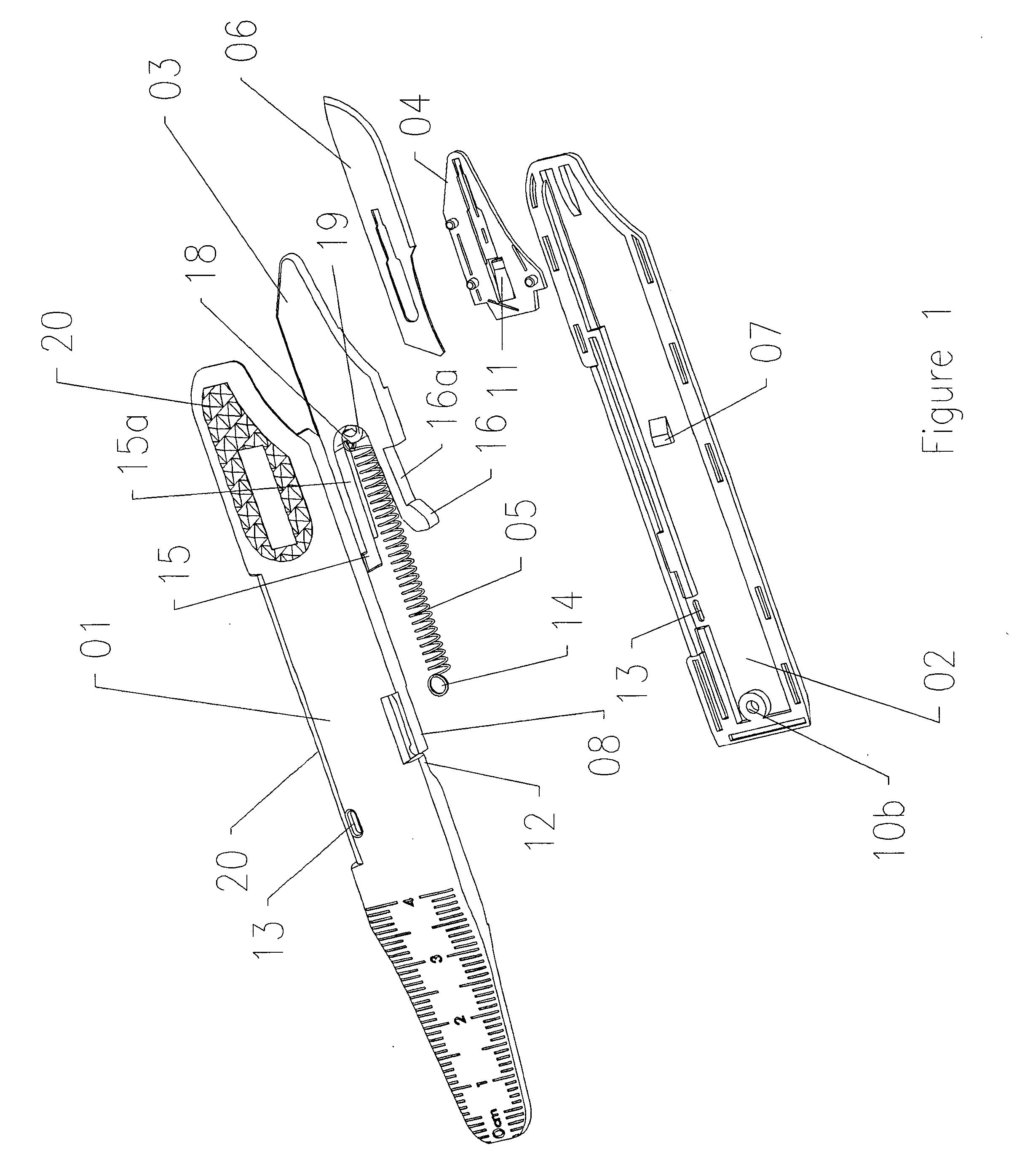 Automatic retractable blade scalpel